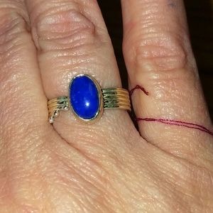 New Lapis lazuli Sterling Silver Ring Size 8. 5